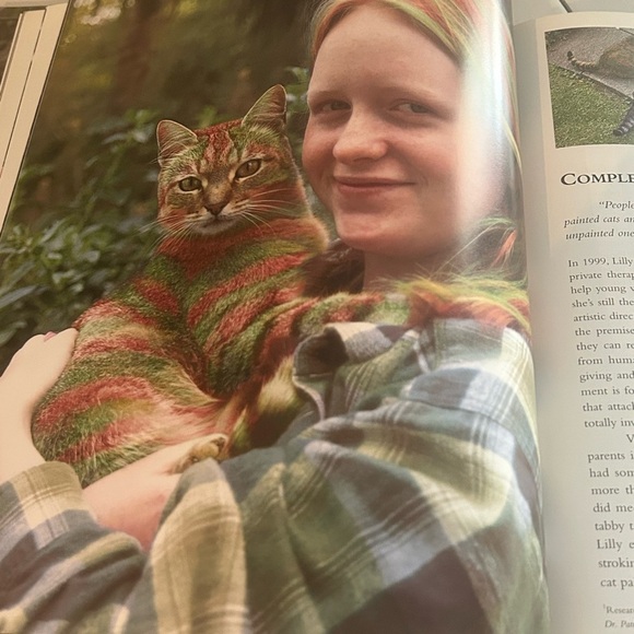 Colorful Vintage Cat Art Print Book Home Decor “Why Paint Cats” - Picture 12 of 15